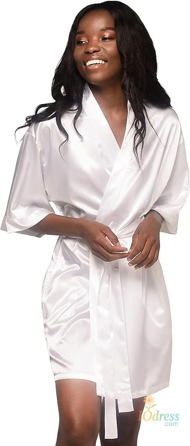 IO Dress Pajamas women summer European and American ladies lace-up bathrobe sexy morning gown home dress can wear ice silk robe