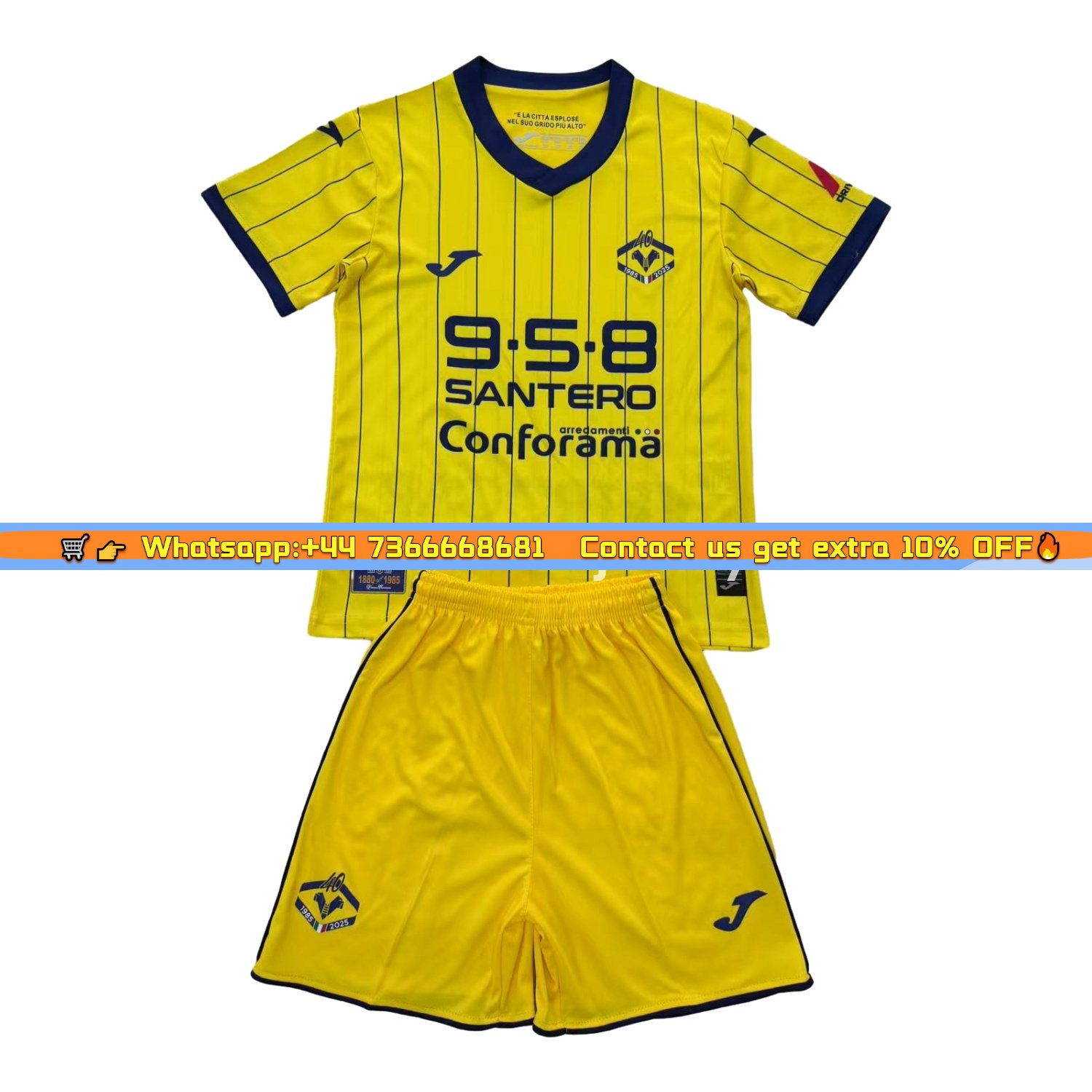 Hellas Verona 24-25 Scudetto 40 Years Commemorative Men's Adult Jersey Set - Fans Version