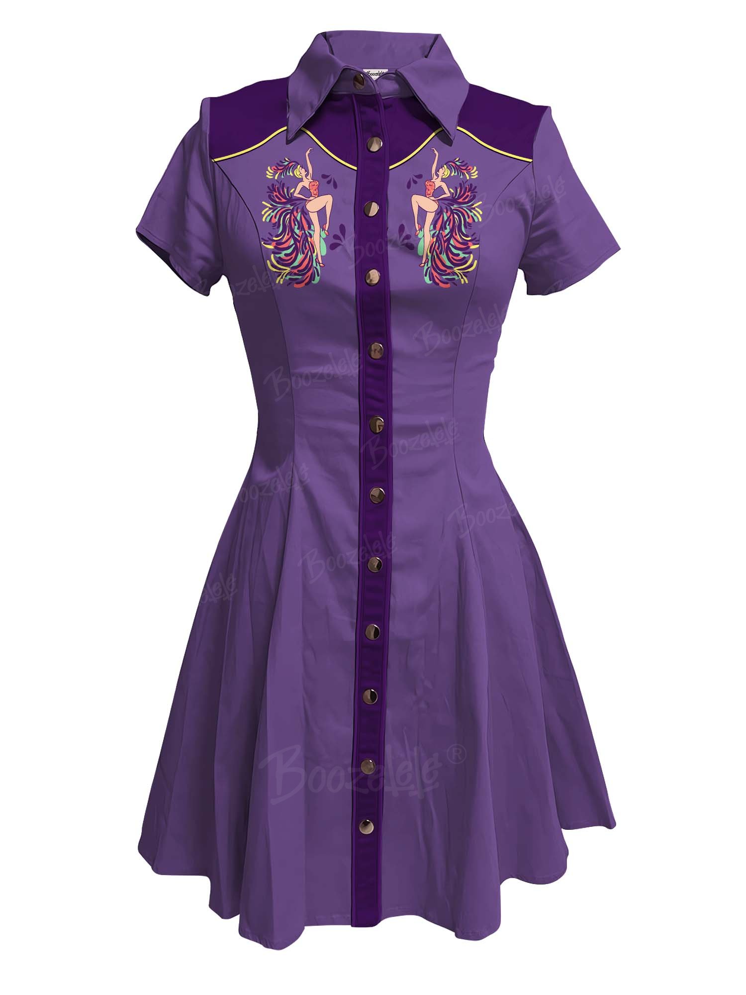 Mardi Gras Dancing Girl - 100% Cotton Dress