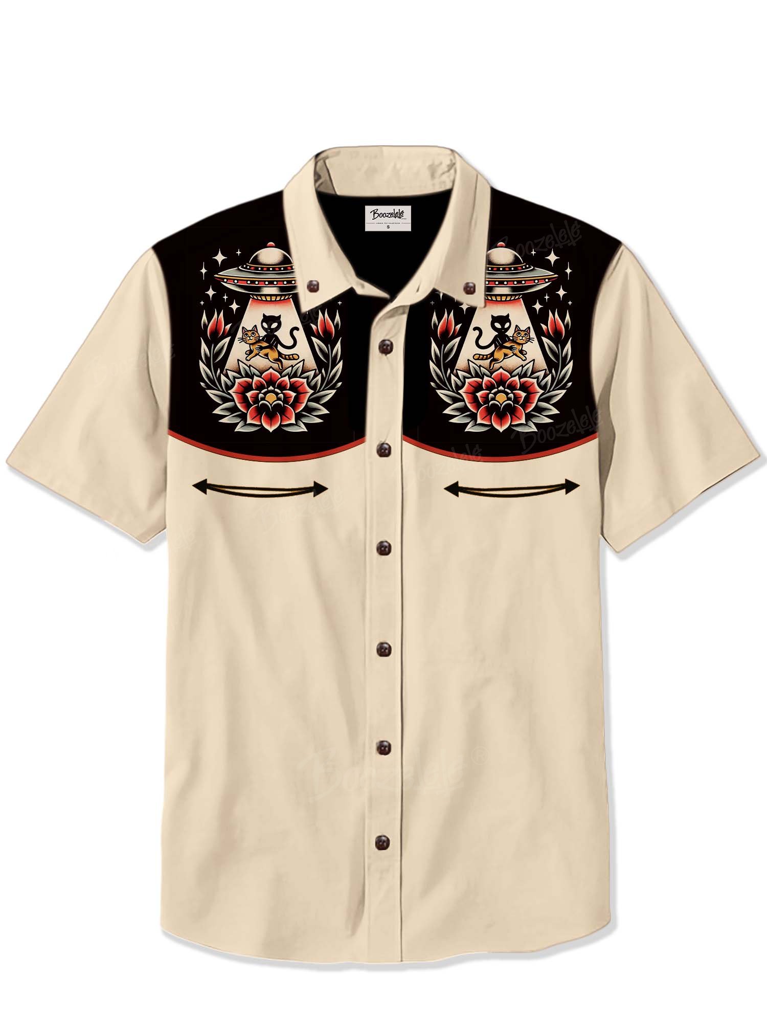 UFO Took The Cat - 100% Cotton Shirt