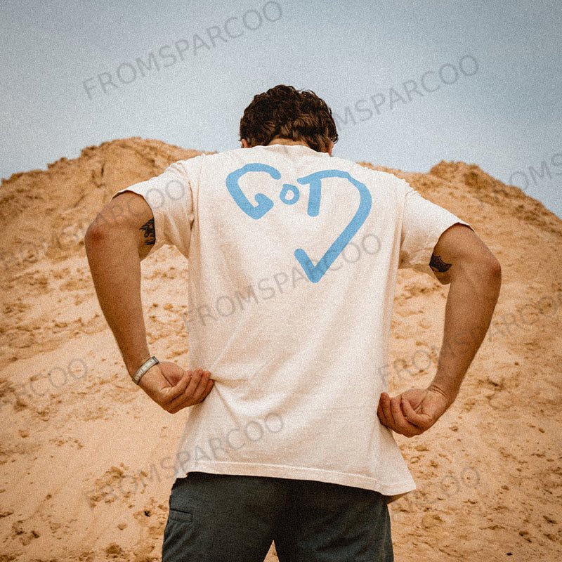 God Is Love Print T-shirt