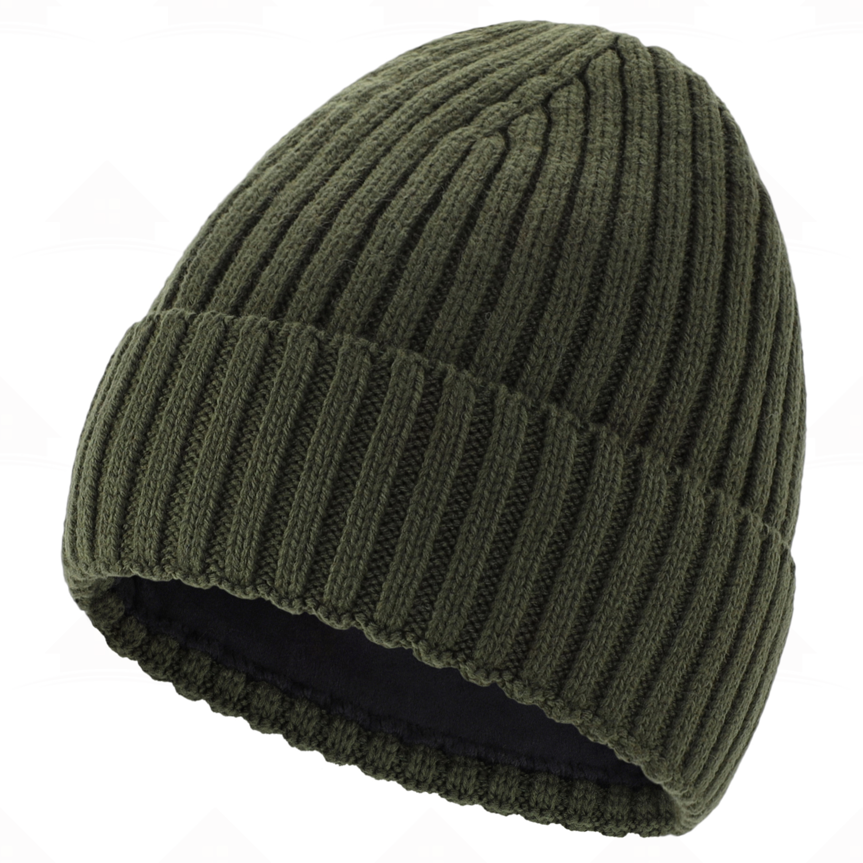 Home Prefer Fleece Lined Cuffed Beanie Hat for Men Women Knitted Winter Wool Beanies Skull Cap Warm Watch Hat
