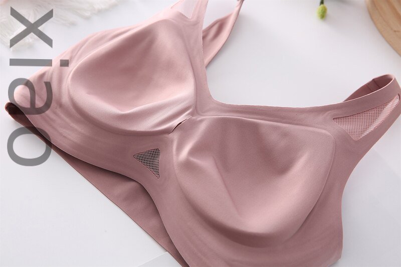 Bras-Women Minimizer Strapless Latex Pad Push Up Bra Bralette Seamless Brassiere Femme Lingerie BH Mujer Bralett Woman Clothes-Bras