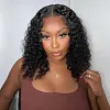 Glueless Loose Wavy Bob 150% High Density Drawstring Hair Wig For Beginners