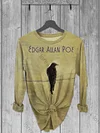 Unisex Letter Printed Vintage Fashion Loose Short Sleeve T-Shirt