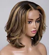 Glueless Hightlight Mixed Blonde Body Wave Wig For Women