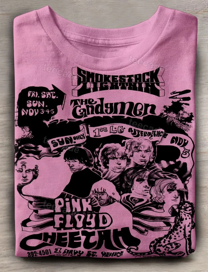 Teecade Teecade Pink Floyd Abstract T-shirt