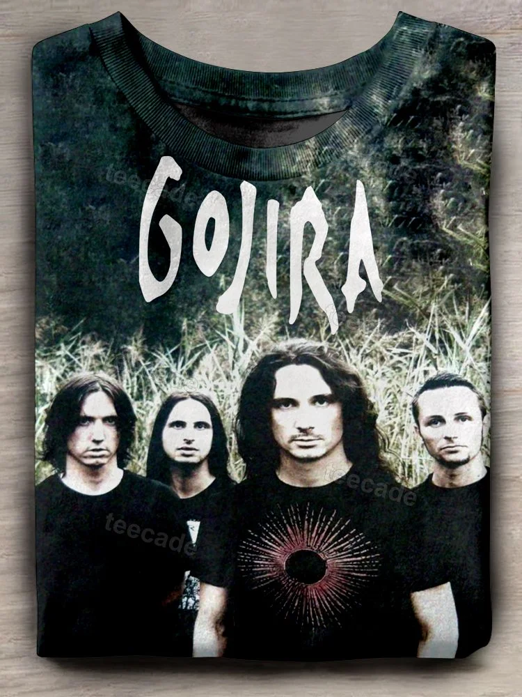 Teecade Group Photo of The Band Gojira Art Print T-shirt