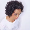Black Short Hair Super Curly Bob Wig