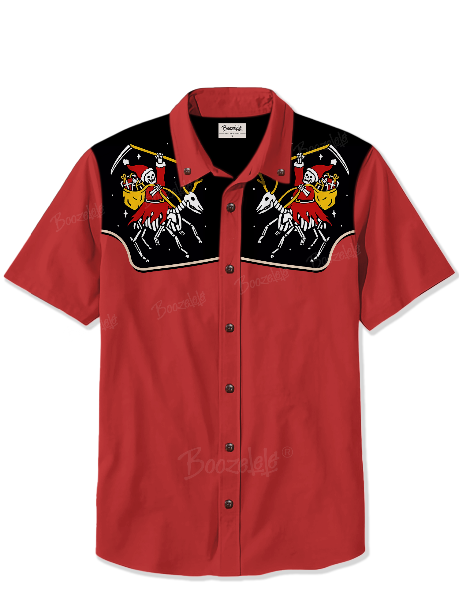 Elk Skull Christmas - 100% Cotton Shirt