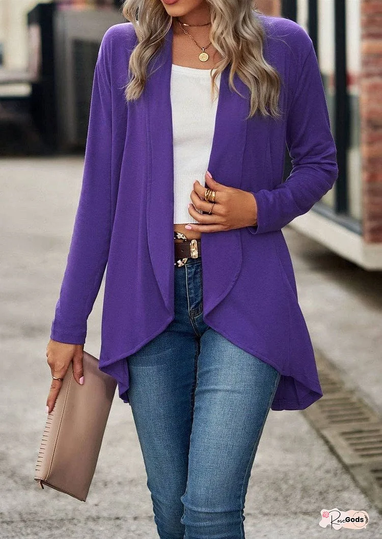 Shawl Collar Long Cardigan