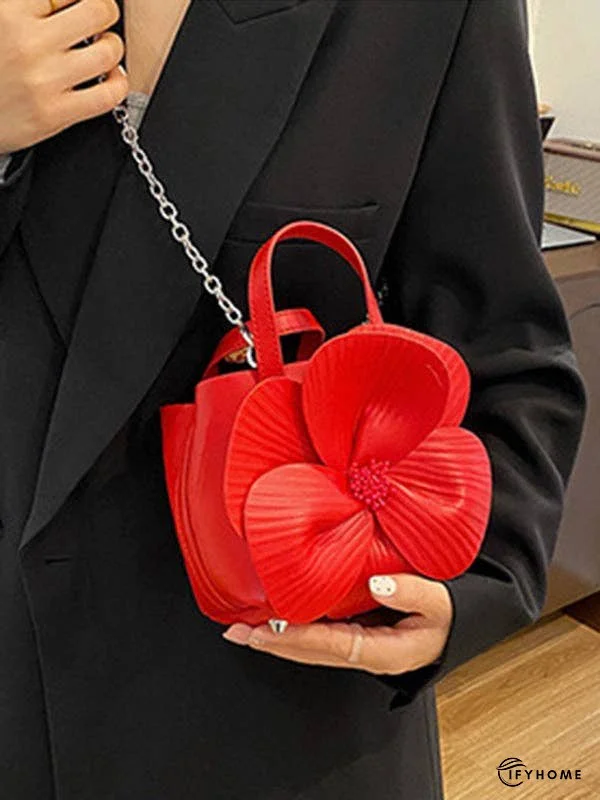 Flower Shape Pleated Split-Joint Bags Crossbody Bags Handbags Tote Bags | IFYHOME