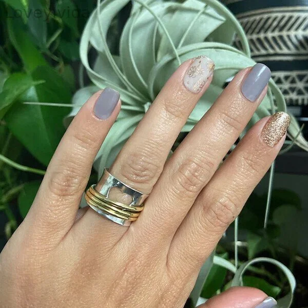 🔥  🔥 Silver Retro Love Heart Ring💕