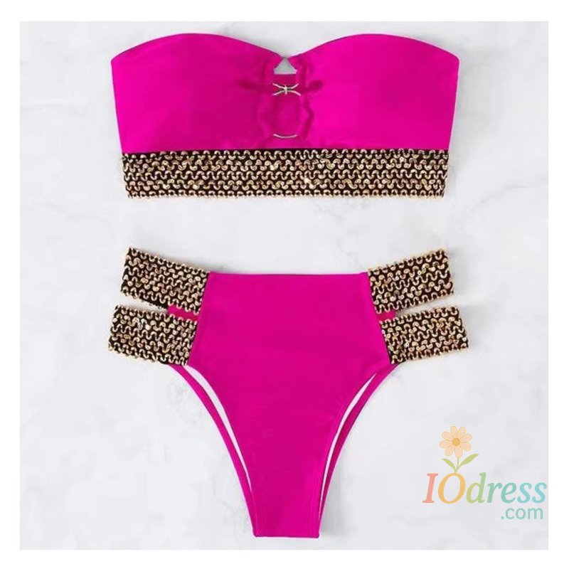 IO Dress Pink Swimsuits Sexy Bikinis Women Swimwear Female Beach Swim Wear Bathing Suits Brazilian Bikini Set Beachwear Pool Bather 2025