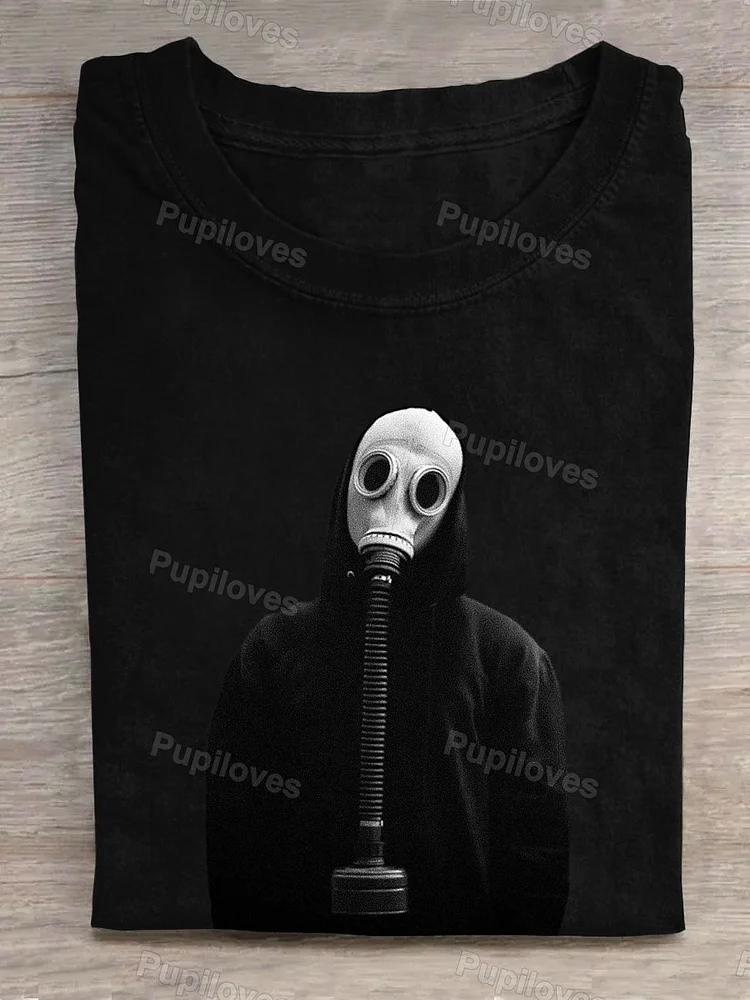 Pupiloves Pupiloves  The Man in Black Wearing Gas Mask T-shirt