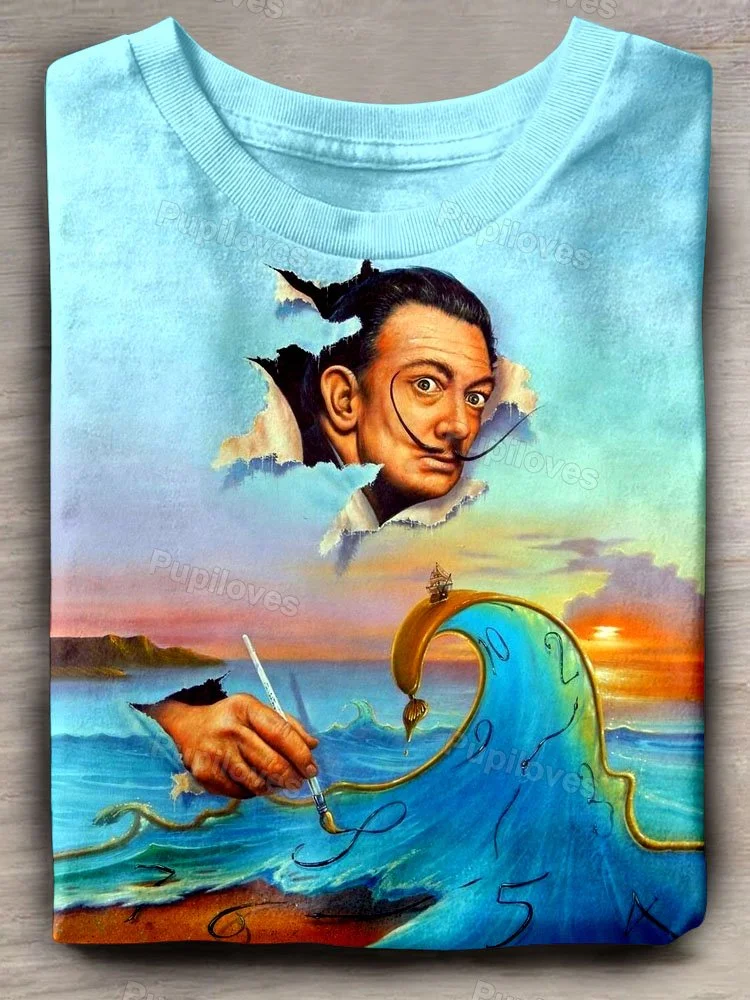 Pupiloves Pupiloves Salvador Dalí Painter Art Print T-shirt