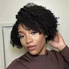 Glueless Super Fluffy Afro Kinky Curly Wigs Black Hair