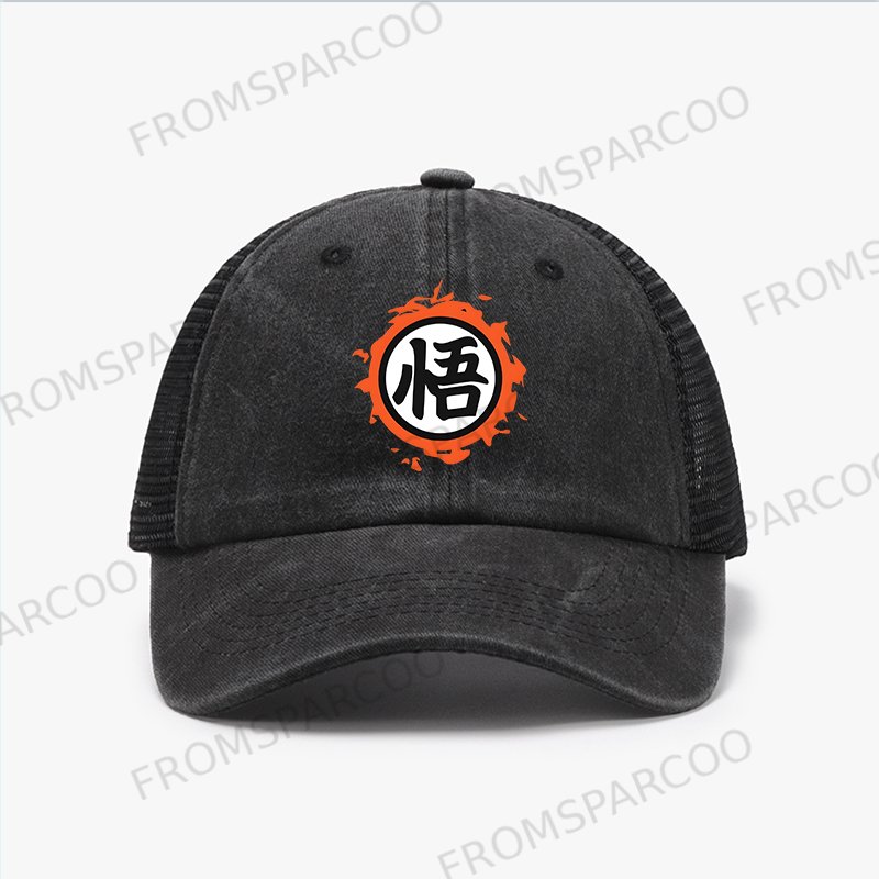 Unisex Dragon Ball Anime Simple Print Breathable Baseball Cap