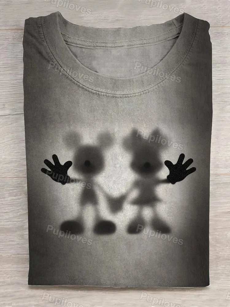 Pupiloves Shadow of Two Mice T-shirt