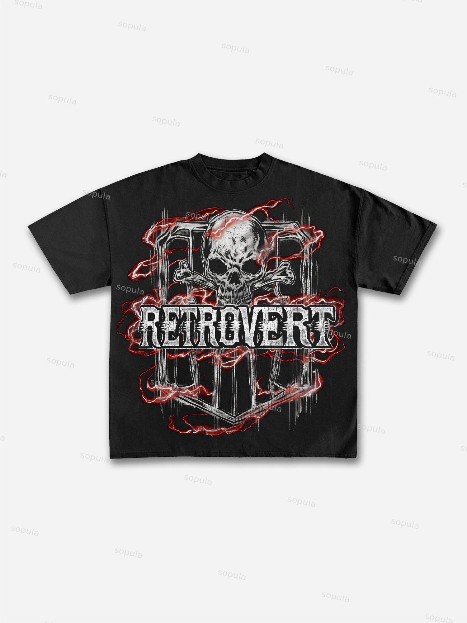 Red Skull Cotton T-shirt