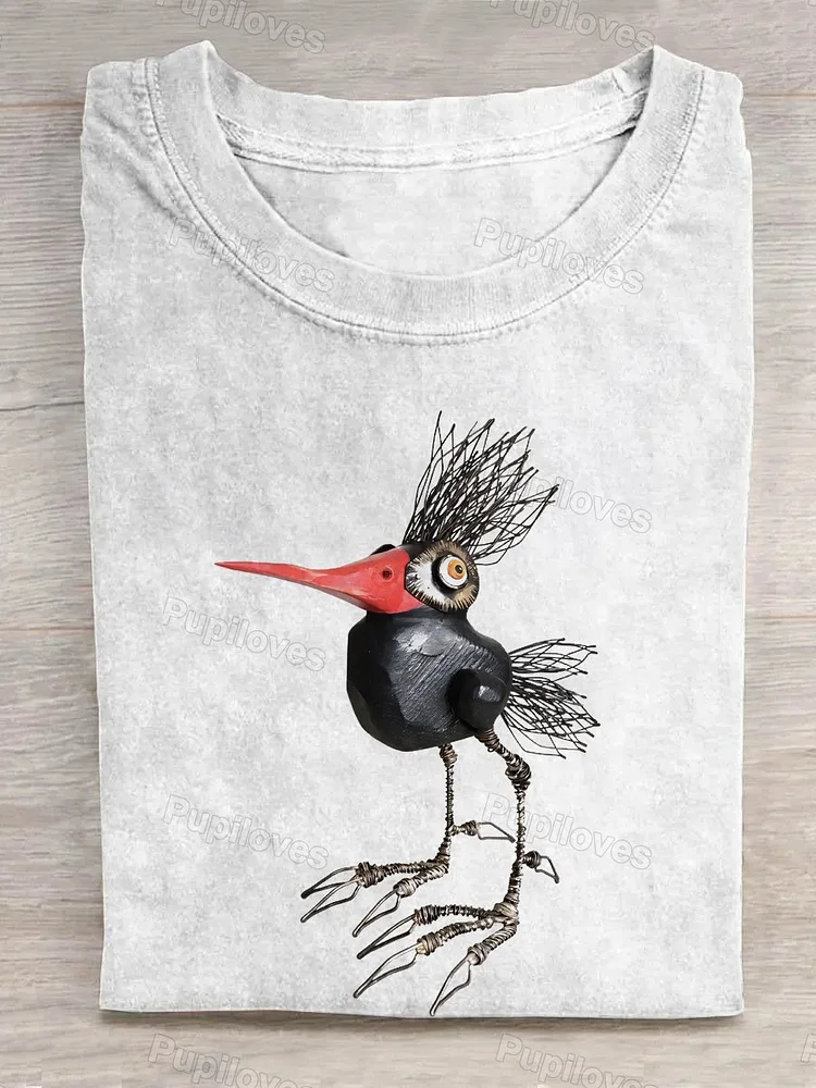 Pupiloves Pupiloves  The Red-billed Bird T-shirt