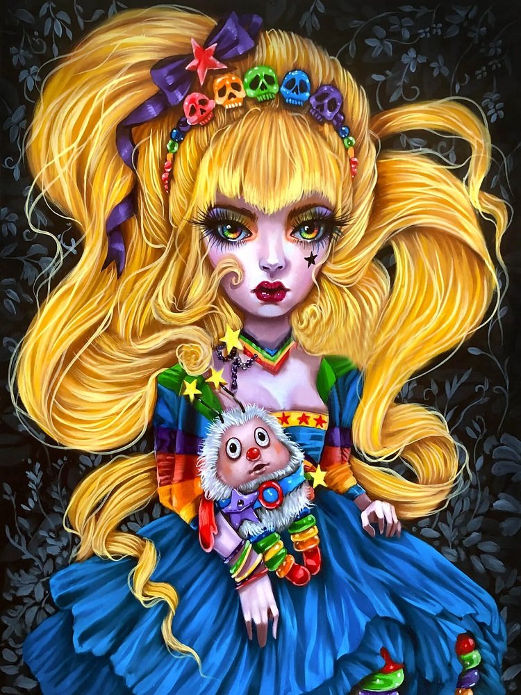 Diamond Painting - Full Round - girl (40*50CM)  James Yang