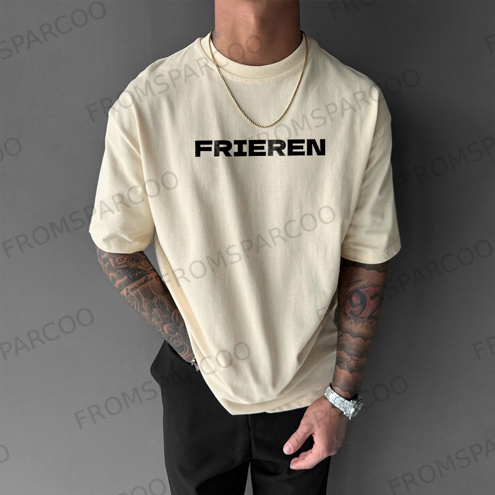 Oversized Healing Anime Double-Sided Printed T-Shirt