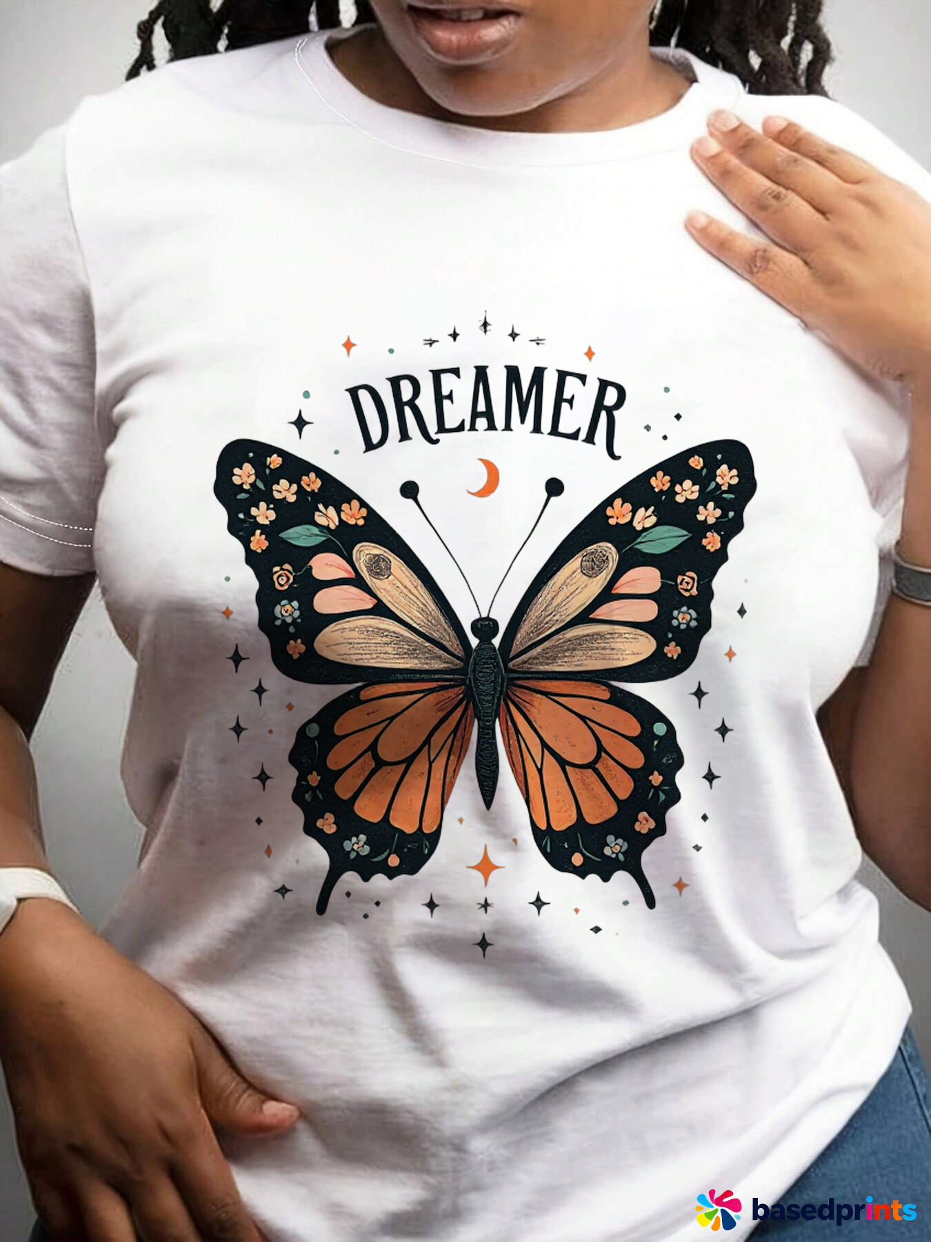 Monarch Butterfly Dreamer T-Shirt Cotton Casual Wear