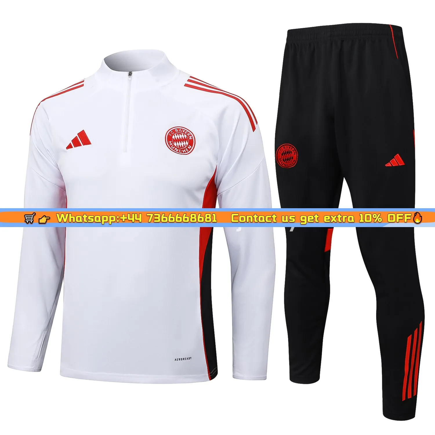 Bayern Munich 25-26 Long Sleeve Training Set - Dark Red