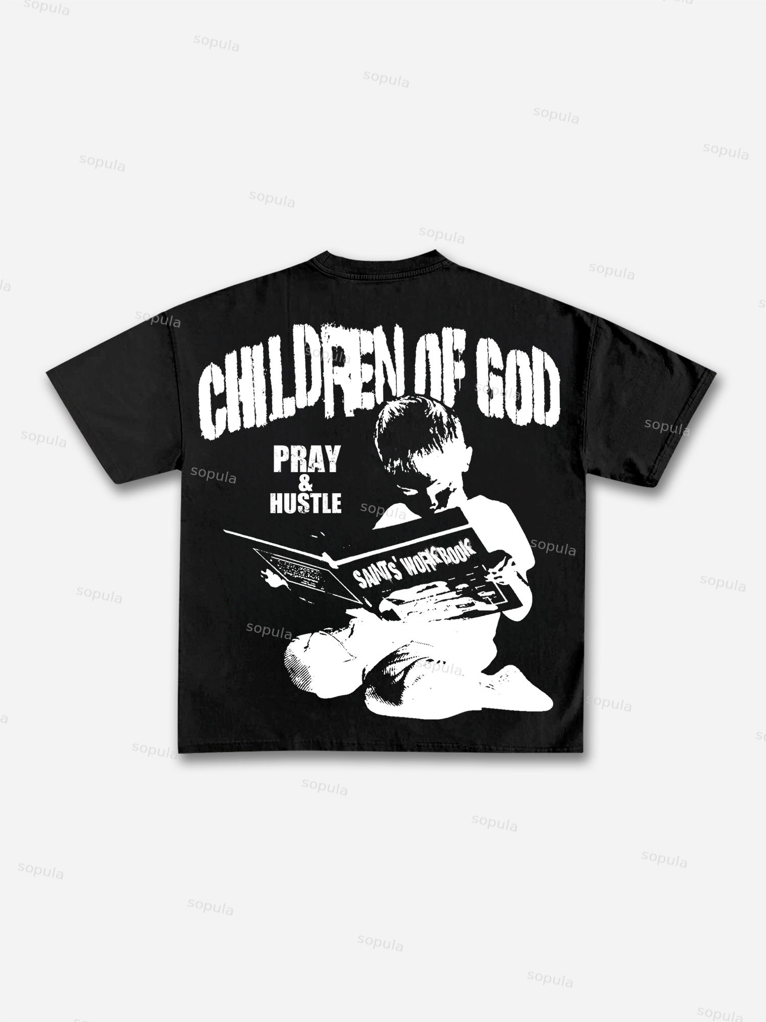 Saints' Workbook Son Of God Vintage Graphic Cotton T-shirt