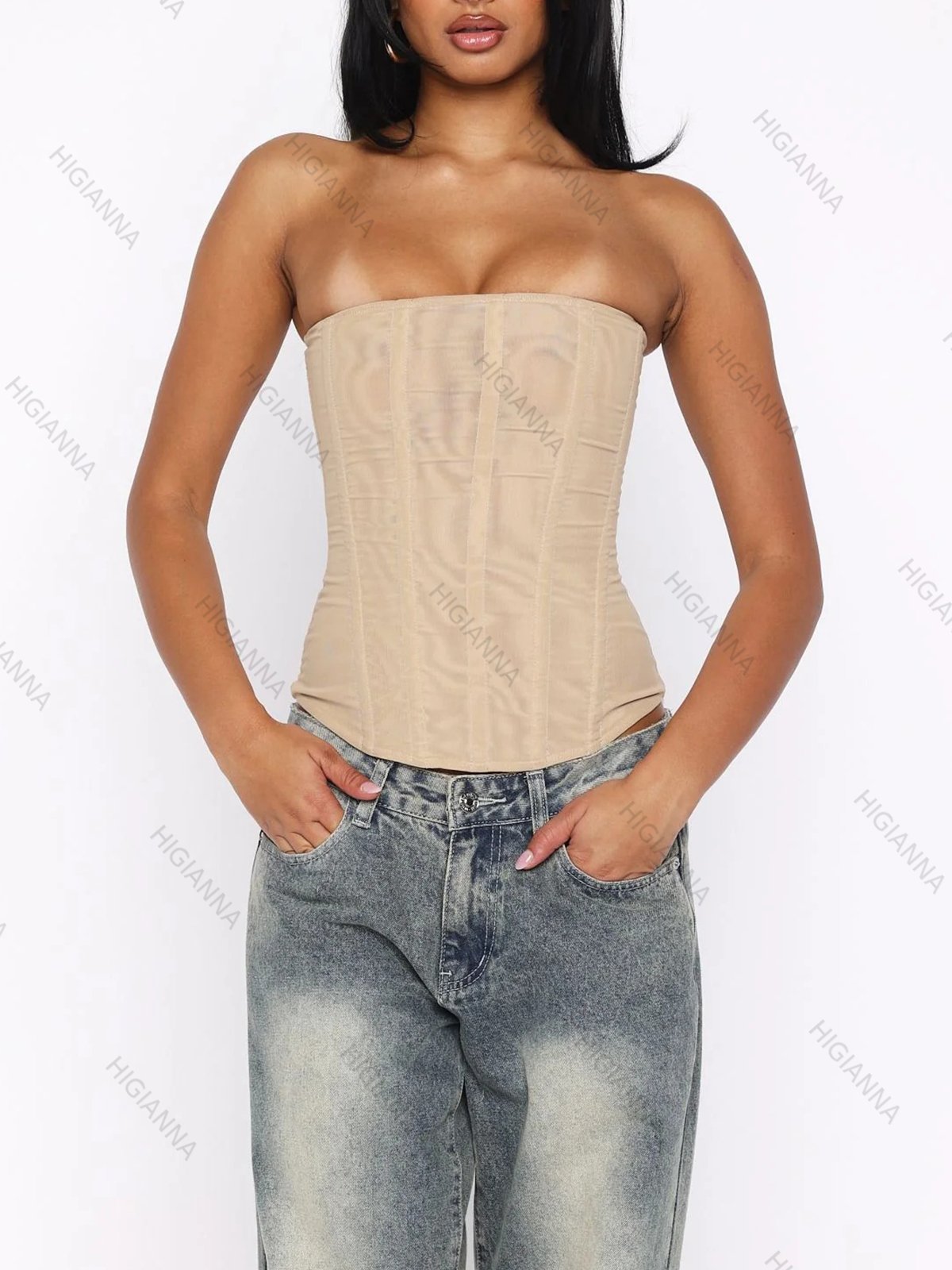 Strapless Structured Corset Top - HIGIANNA&reg;