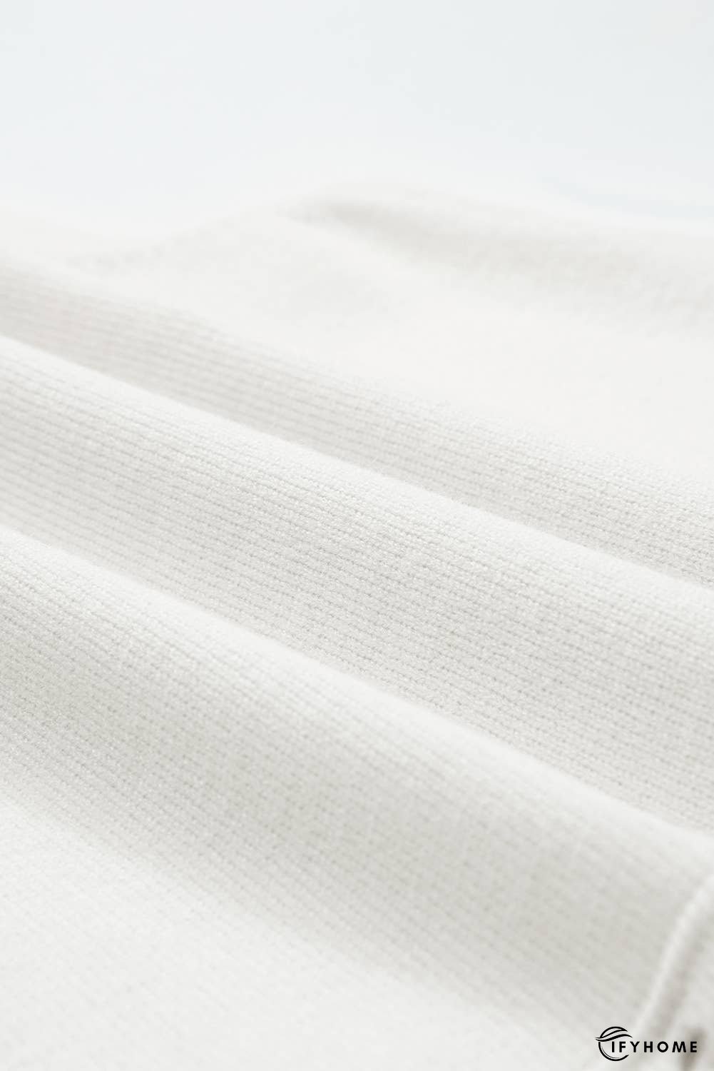 U Neck Eyelet Accent Sweater Vest | IFYHOME