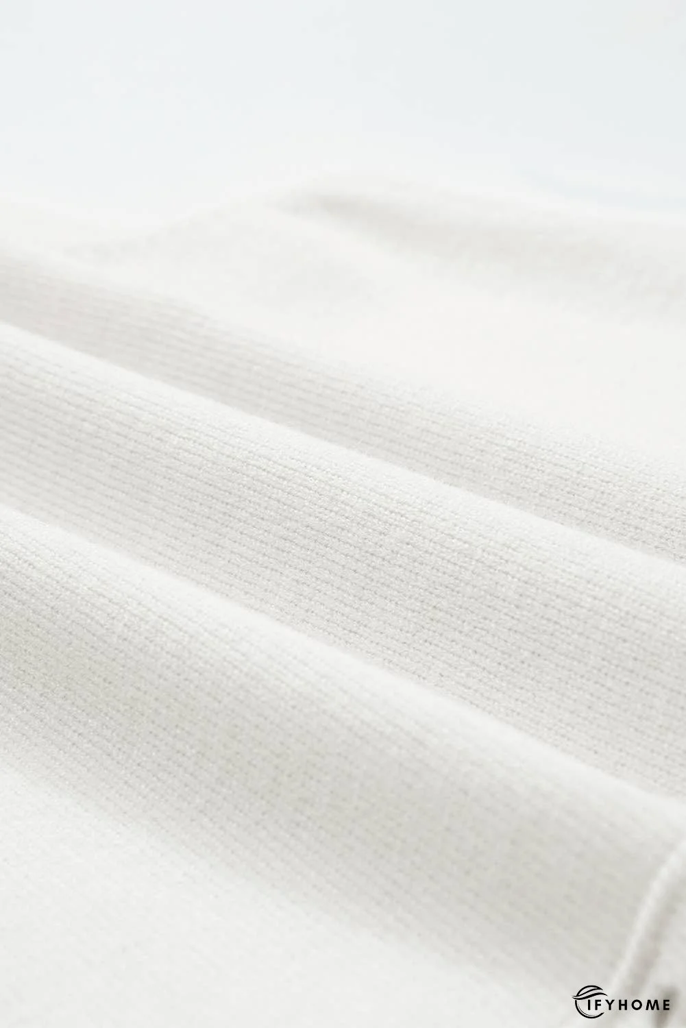 U Neck Eyelet Accent Sweater Vest | IFYHOME