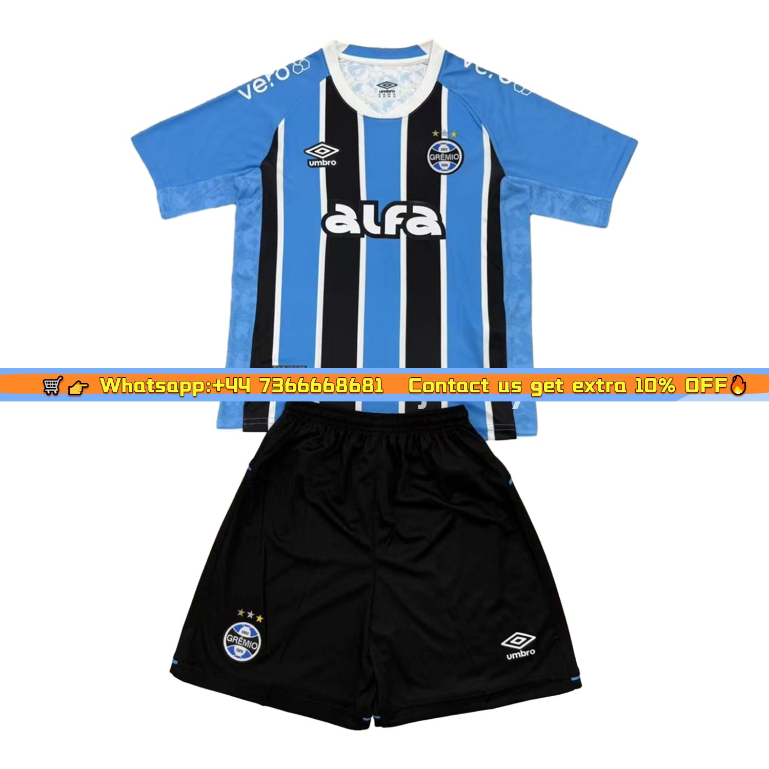 Gremio 25-26 Home Men's Adult Jersey Set - Fans Version
