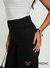 Goldie High Rise Wide Leg Jeans Black Petite