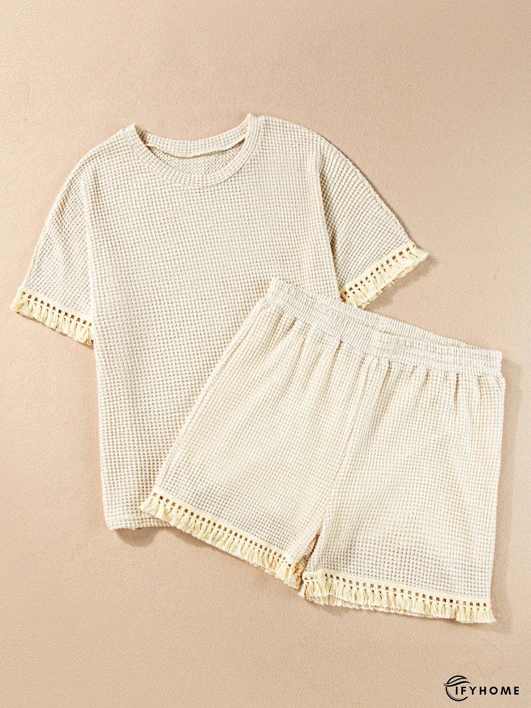 Tassel Round Neck Top and Shorts Set | IFYHOME