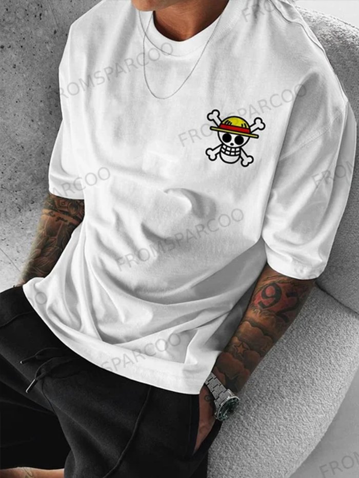 Oversized Unisex One Piece Anime Print T-Shirt