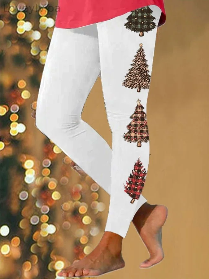 Women's   Christmas TreePrint Leggings