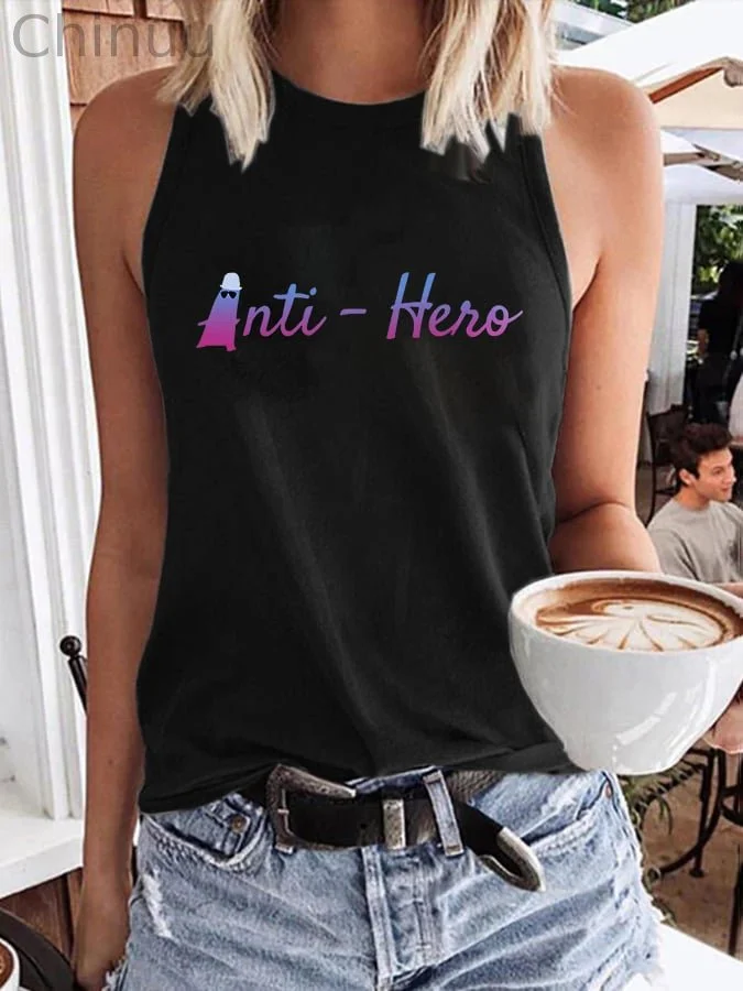 Vintage Anti-Hero Ghost Print Tank Top