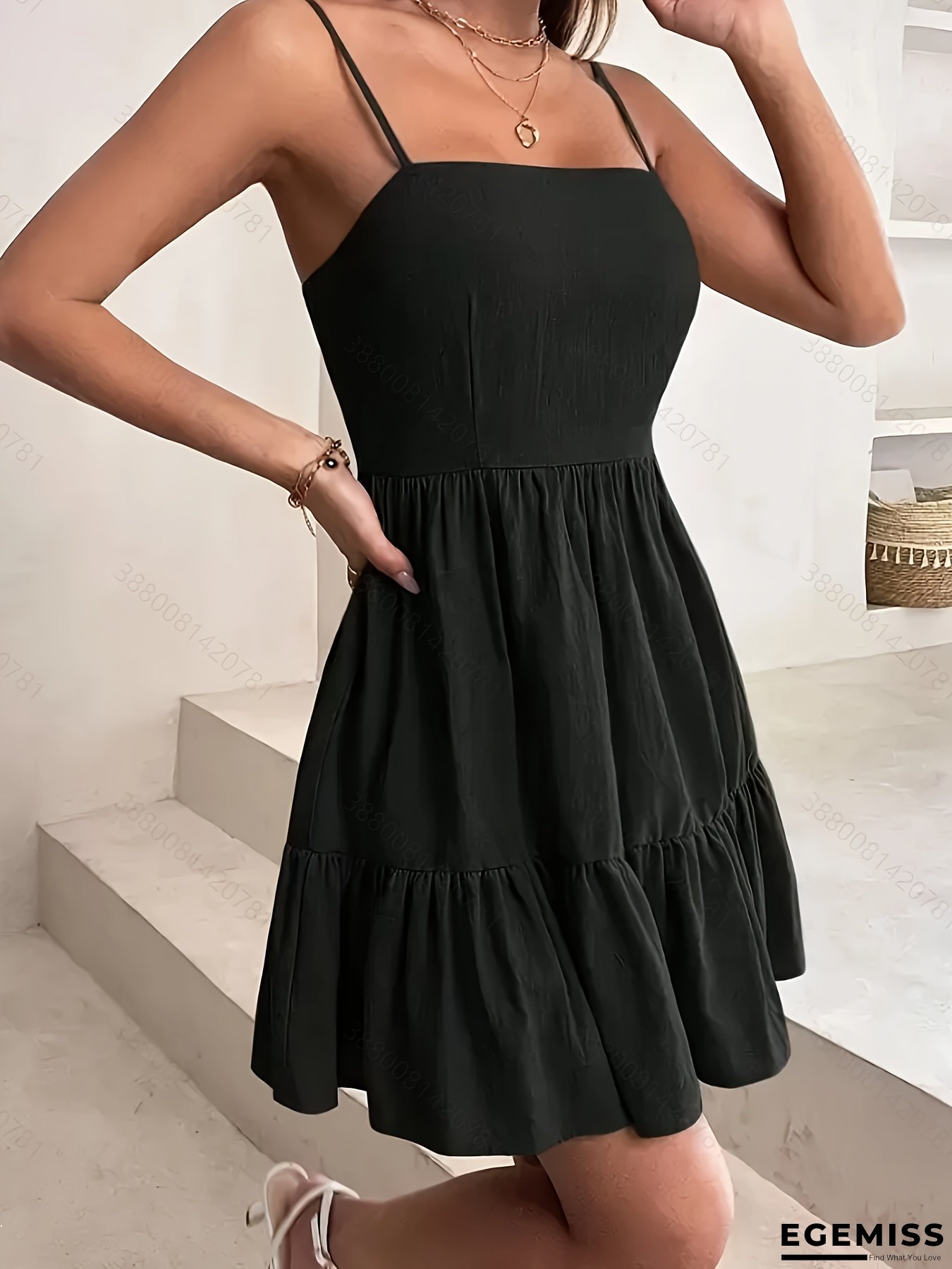 Women's Elegant Sleeveless dress - Formal to casual party, beach, office - Flattering fit non-stretchy fabric - All-Season Sophisticated party & Everyday Outfits - Women's Formal & Casual Attire, Beach Outfit, Fitted Silhouette, Quality Stitching | EGEMISS