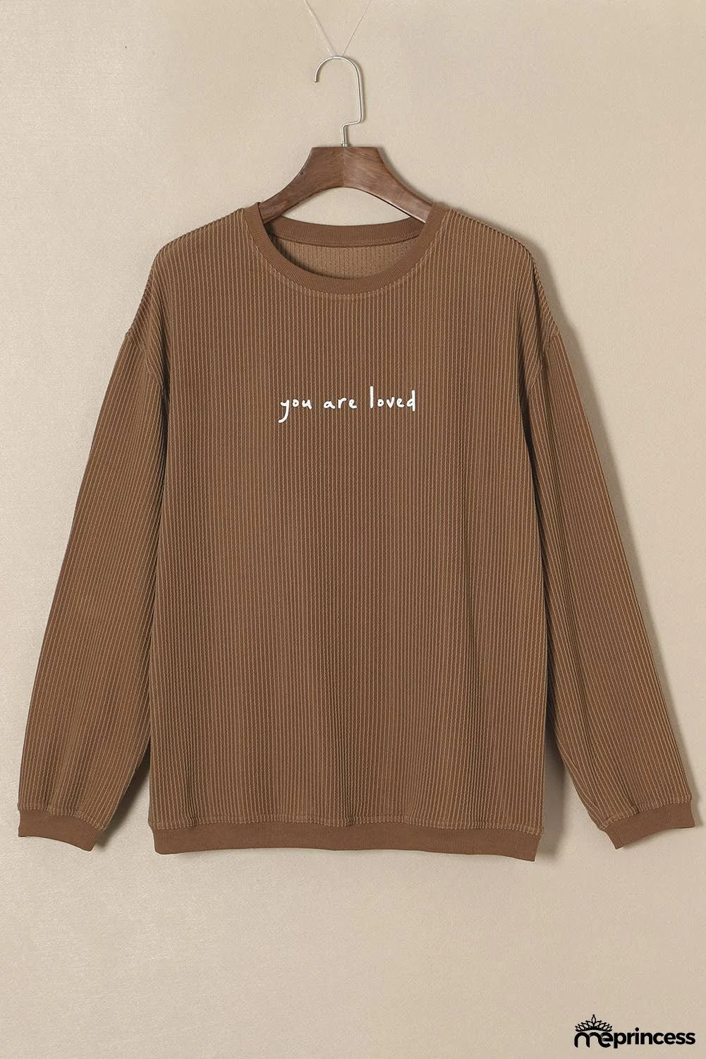 You Are Loved Print Corduroy Sweatshirt (Copy)