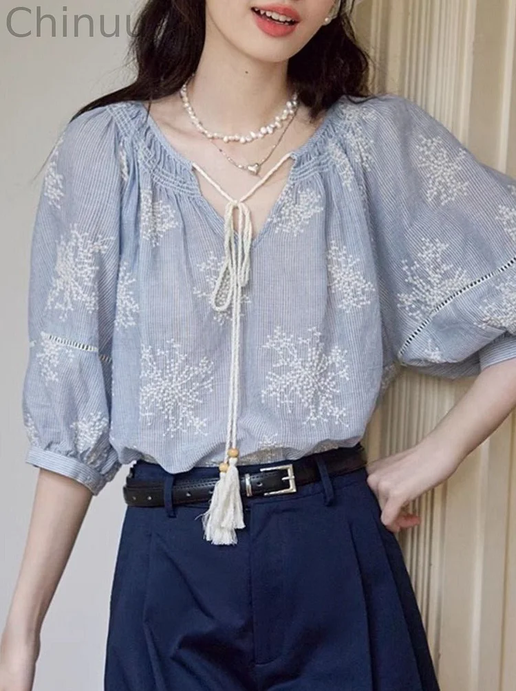Round Neck Short-sleeved Shirt