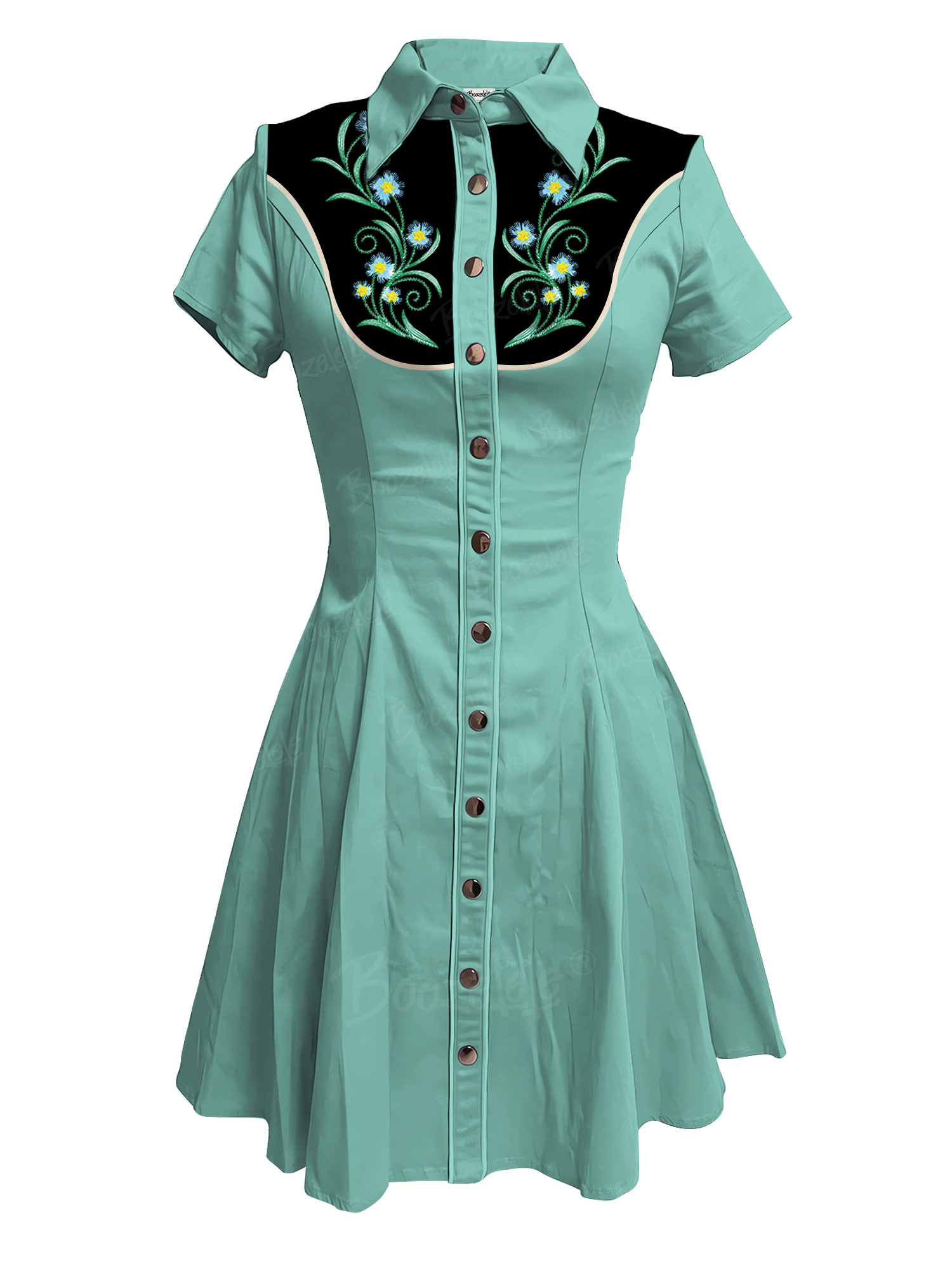 Retro Floral - 100% Cotton Dress