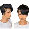 Glueless Black Short Bob Styles Silky Hair Straight Wig