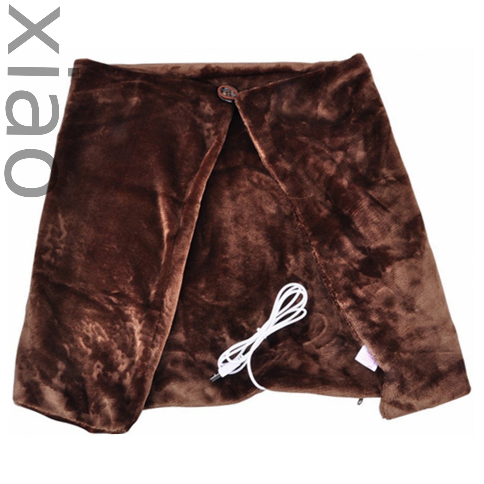 Electric-blanket-Heated Shawl Electric Heating Blanket Body Warmer USB Powered Seat Cushion Winter Plush Heating Warm Shawl for Car Office Home-Electric-blanket
