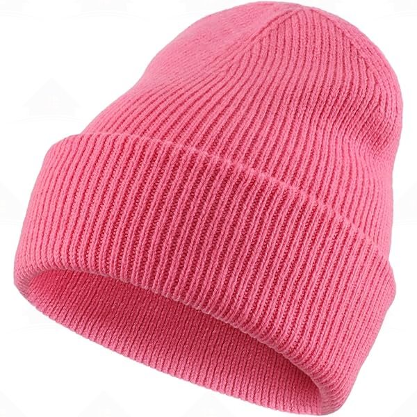 Home Prefer Mens Winter Hats Thick Knit Cuff Beanie Cap Warm Stocking Beanie Hat for Men Women Hunting Gardening