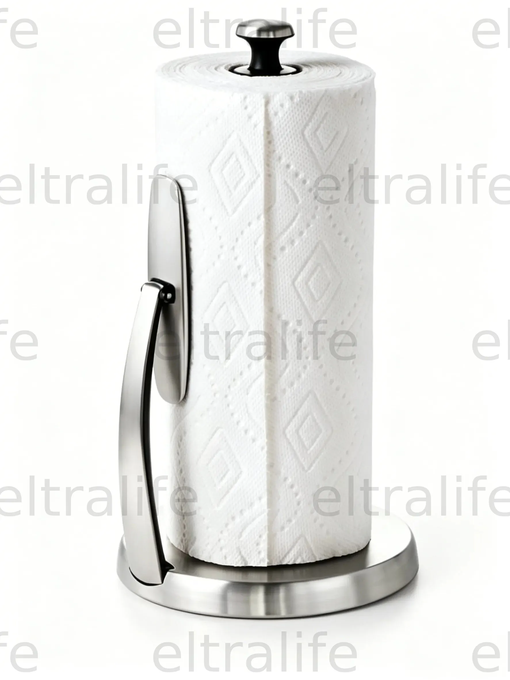 Damped stainless steel vertical paper towel holder, dining table kitchen roll paper holder, kitchen paper towel holder eltralife