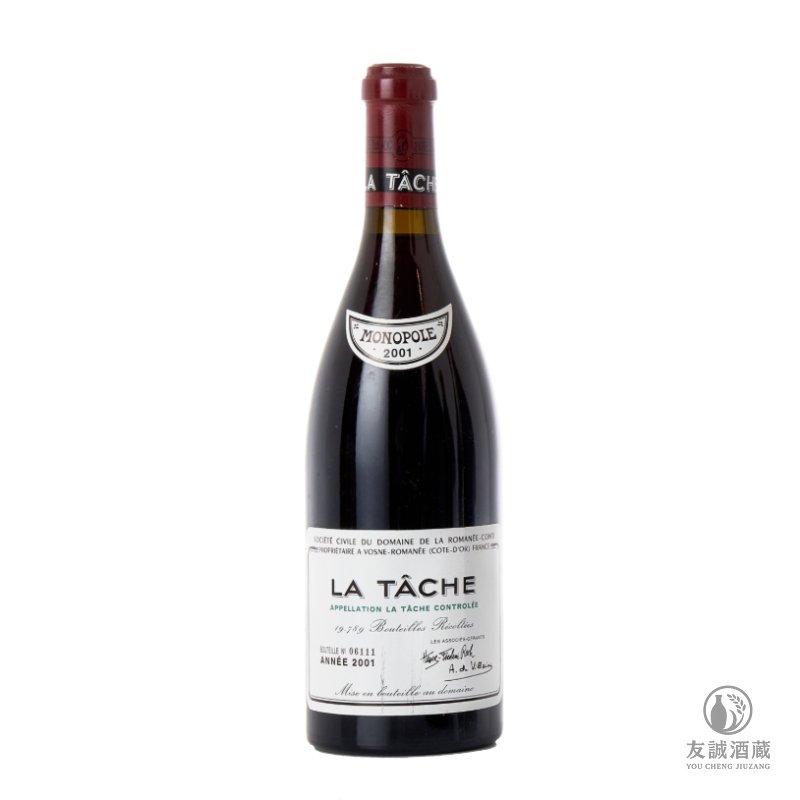 2001年 Roman&eacute;e-Conti La T&acirc;che 拉塔希特級園紅酒 友誠酒藏