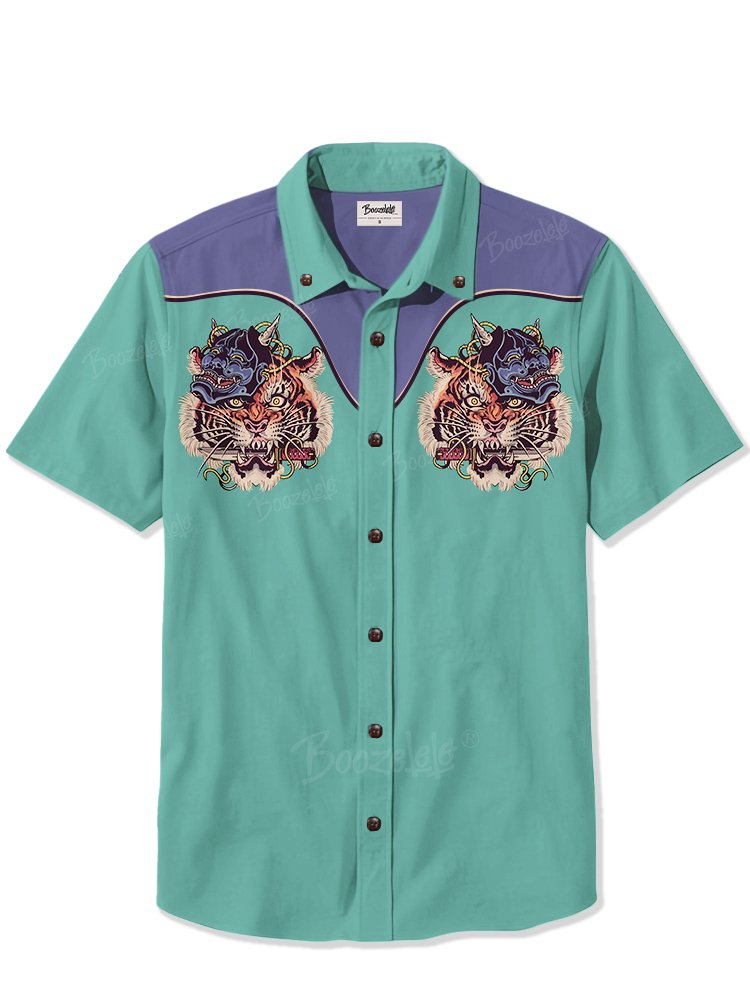 Ukiyoe Hannya Tiger - 100% Cotton Shirt