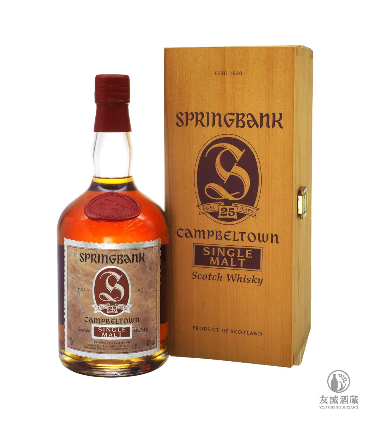 雲頂 Springbank 25 Year Old 1980s 木盒 友誠酒藏